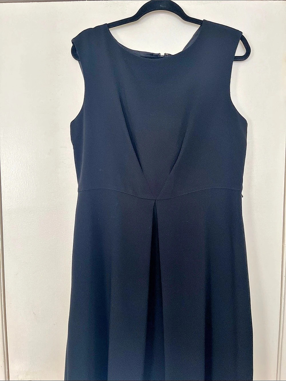 Talbots Petites Sleeveless Midi Dress in Black Size 14P